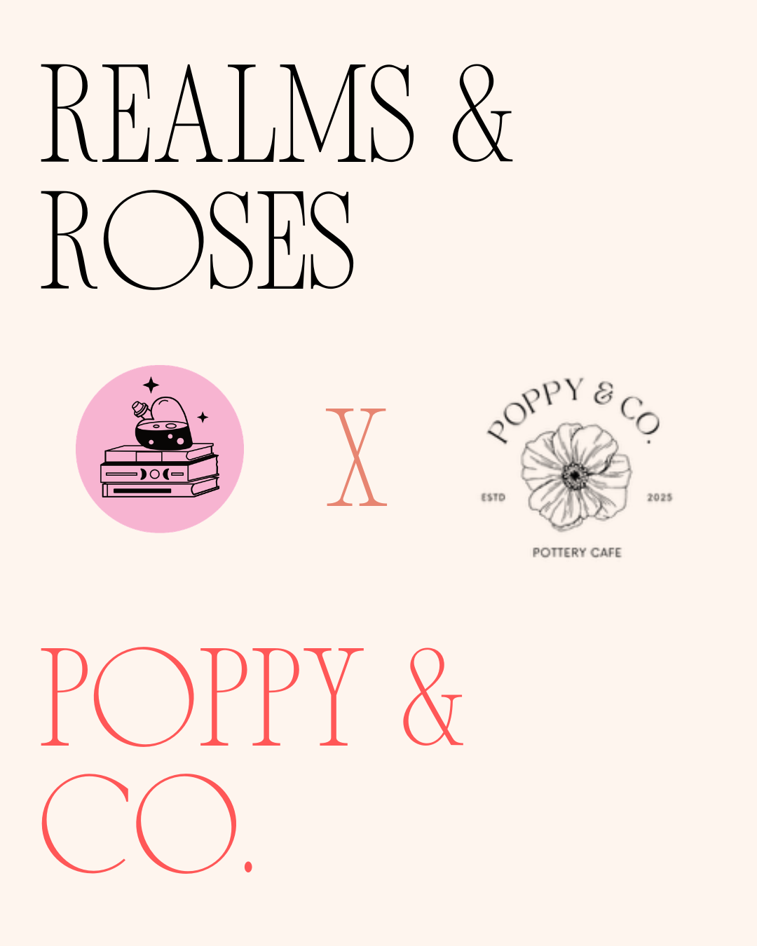 Romantasy Trivia & Book Box Pottery Painting at Poppy and Co Pottery Cafe - August 17th