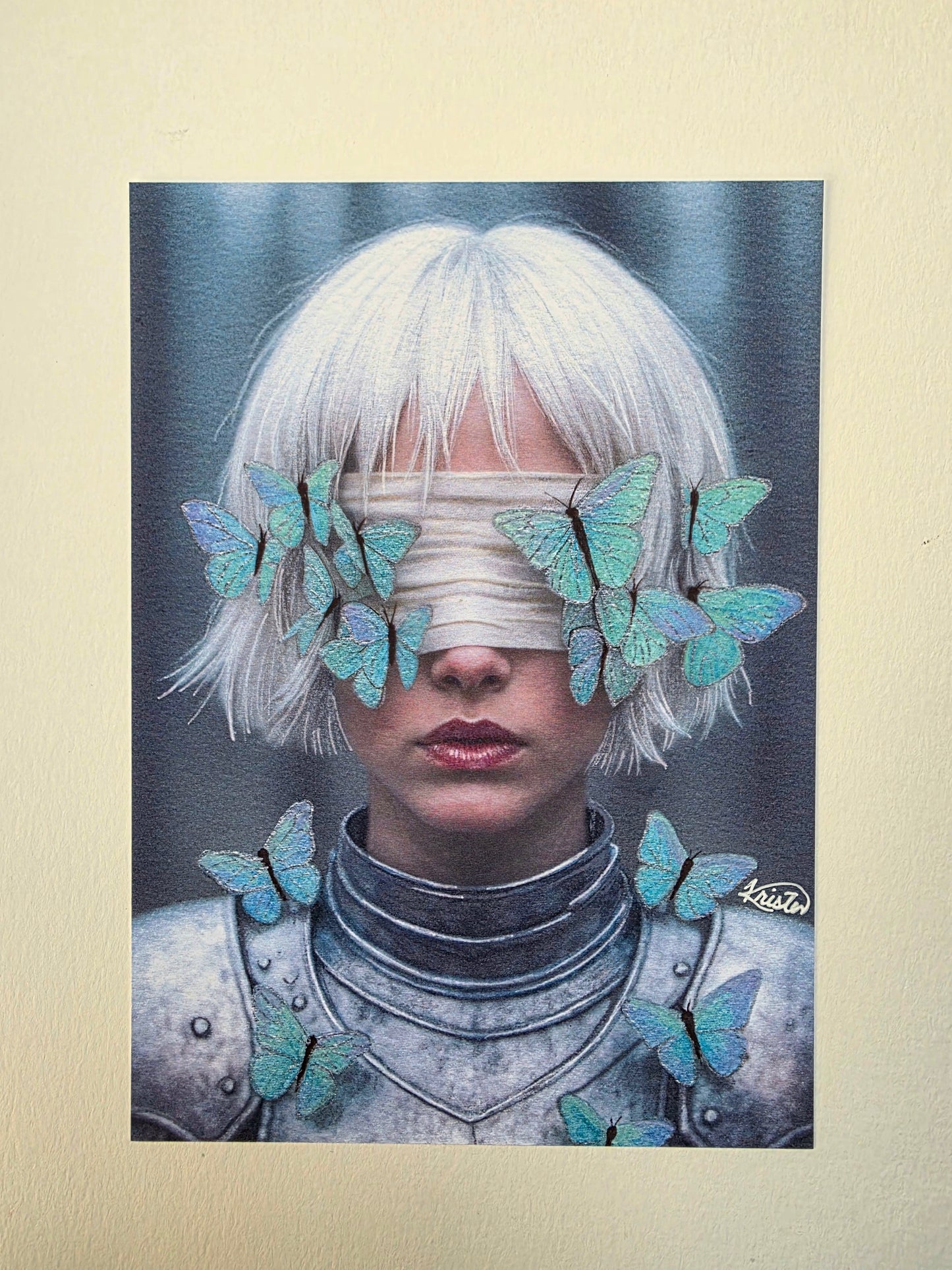 The Girl With The Moths - The Knight and the Moth Inspired (Art Print)