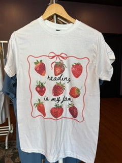Reading Is My Jam Bookish T-Shirt (white)