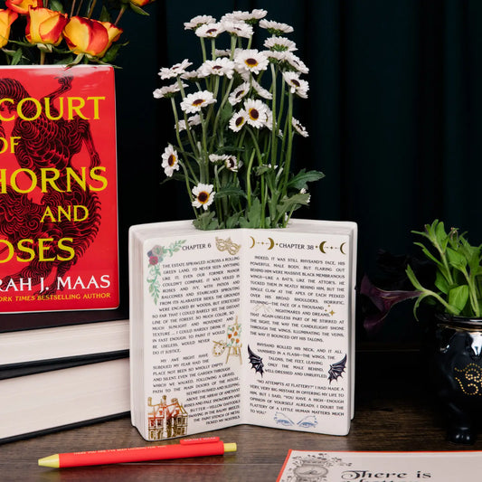 ACOTAR - A Court of Thorns and Roses Open Book Vase (Officially Licensed)