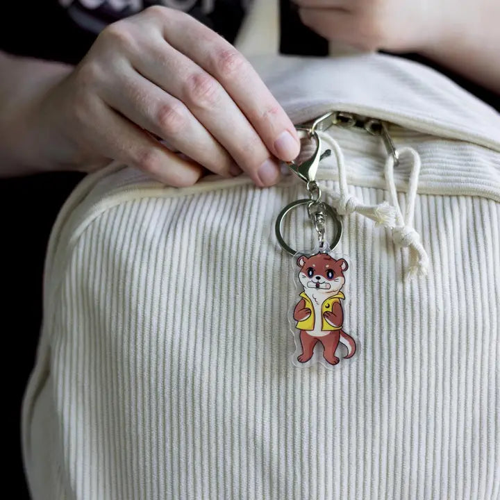 Messenger Otter Keychain | Crescent City