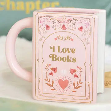 I Love Books Square Mug