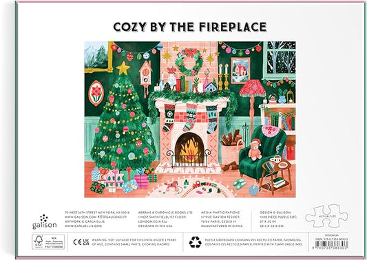 Cozy by the Fireplace – 1000 Piece Puzzle (Galison)