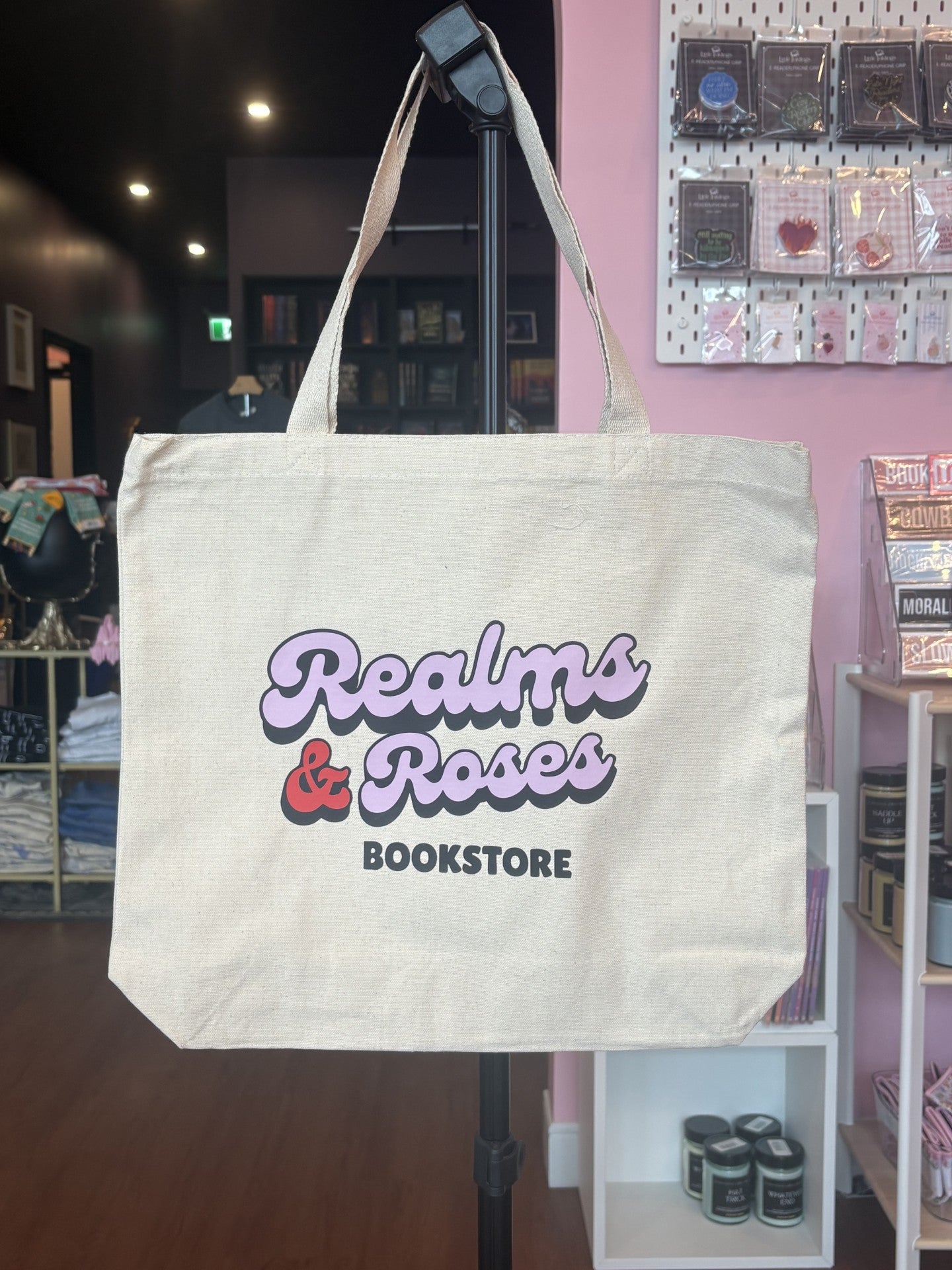 Realms and Roses Branded Tote Bag