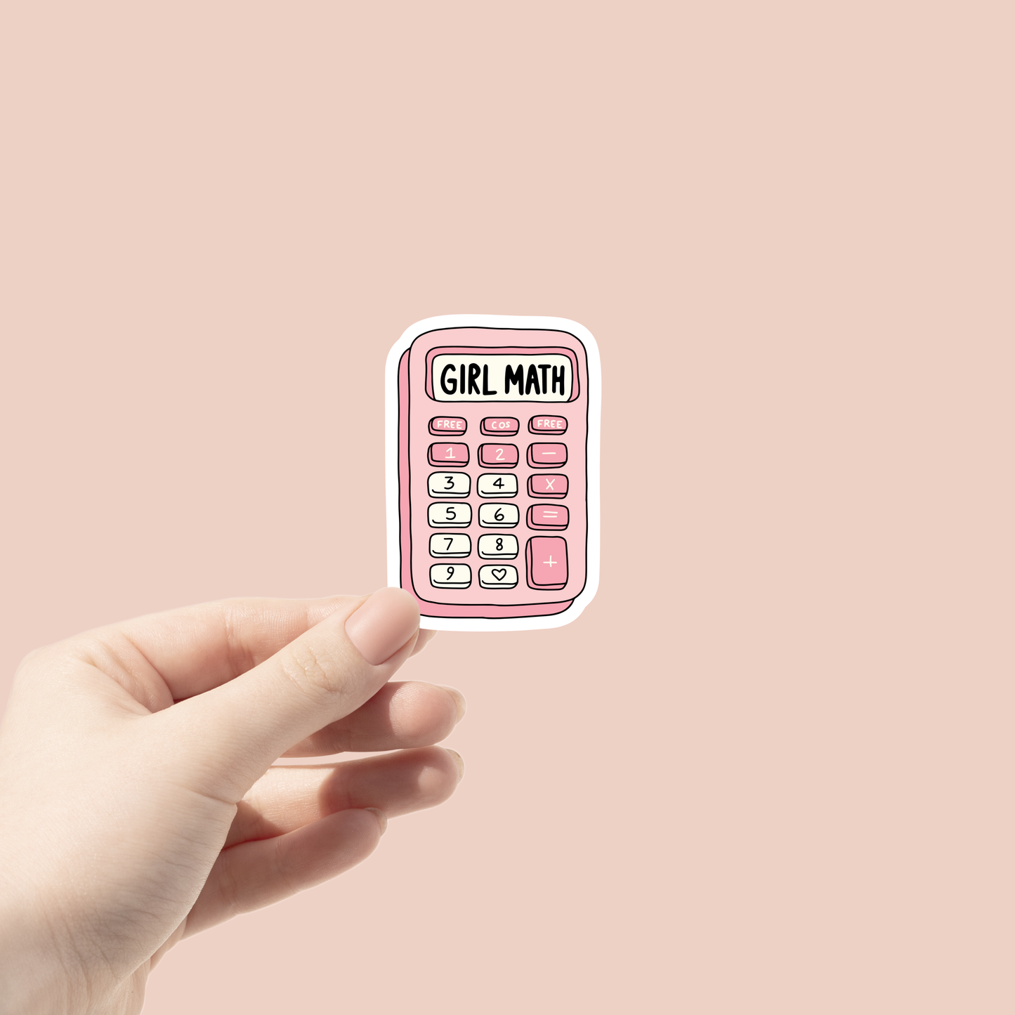 Girl Math (Matte Vinyl Sticker)