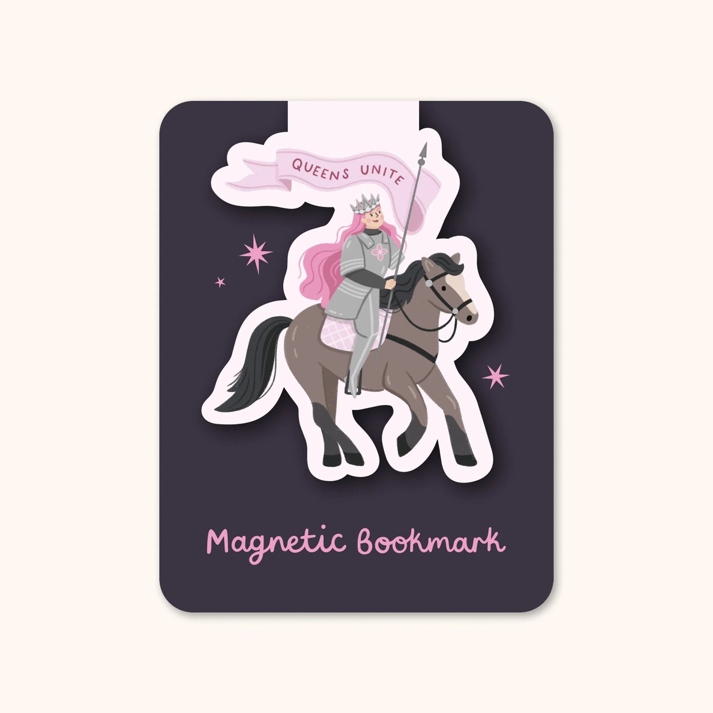 Whimsical Queens Unite Magnetic Bookmark