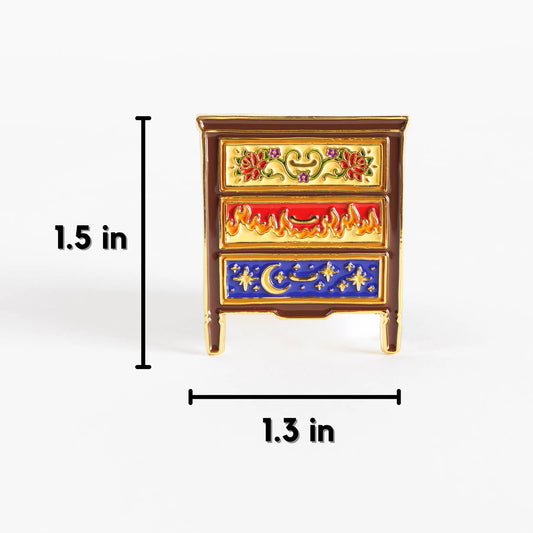 The Archeron Sisters Dresser Enamel Pin