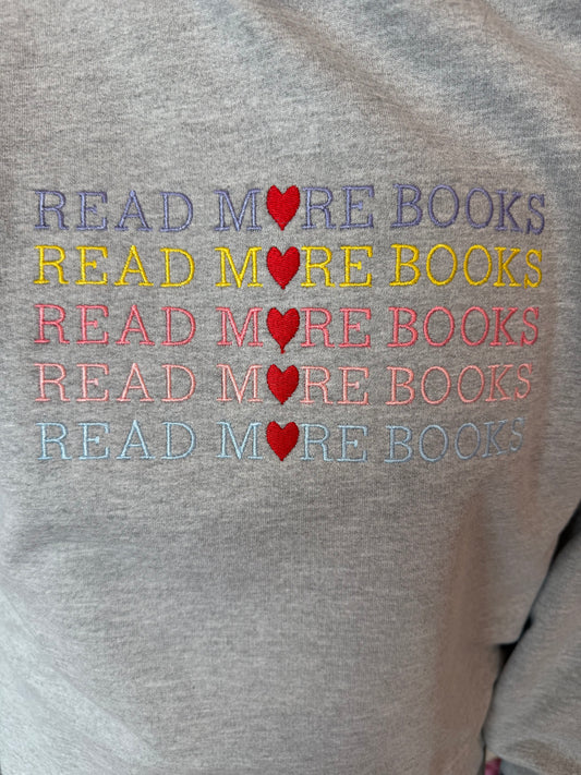 Read More Books - Oversized Crewneck (Heather Grey)
