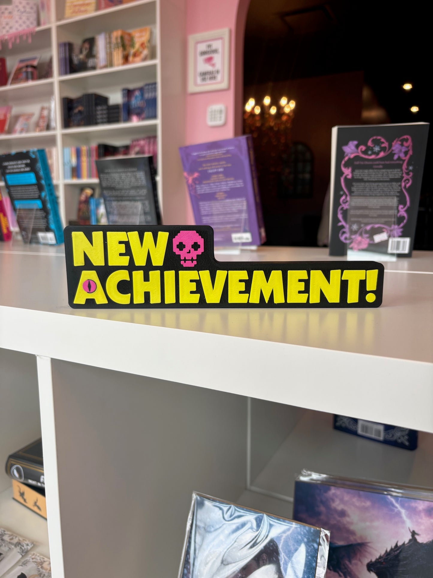 New Achievement (Dungeon Crawler Carl Inspired) Shelf Sign