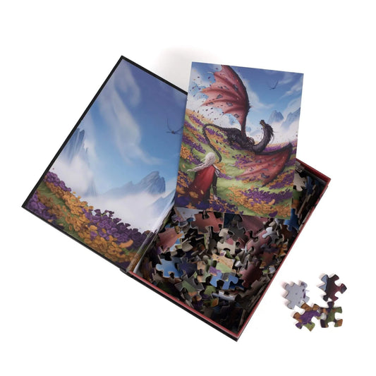 Witch, Wyvern & Wildflowers - Throne of Glass 250 pc puzzle