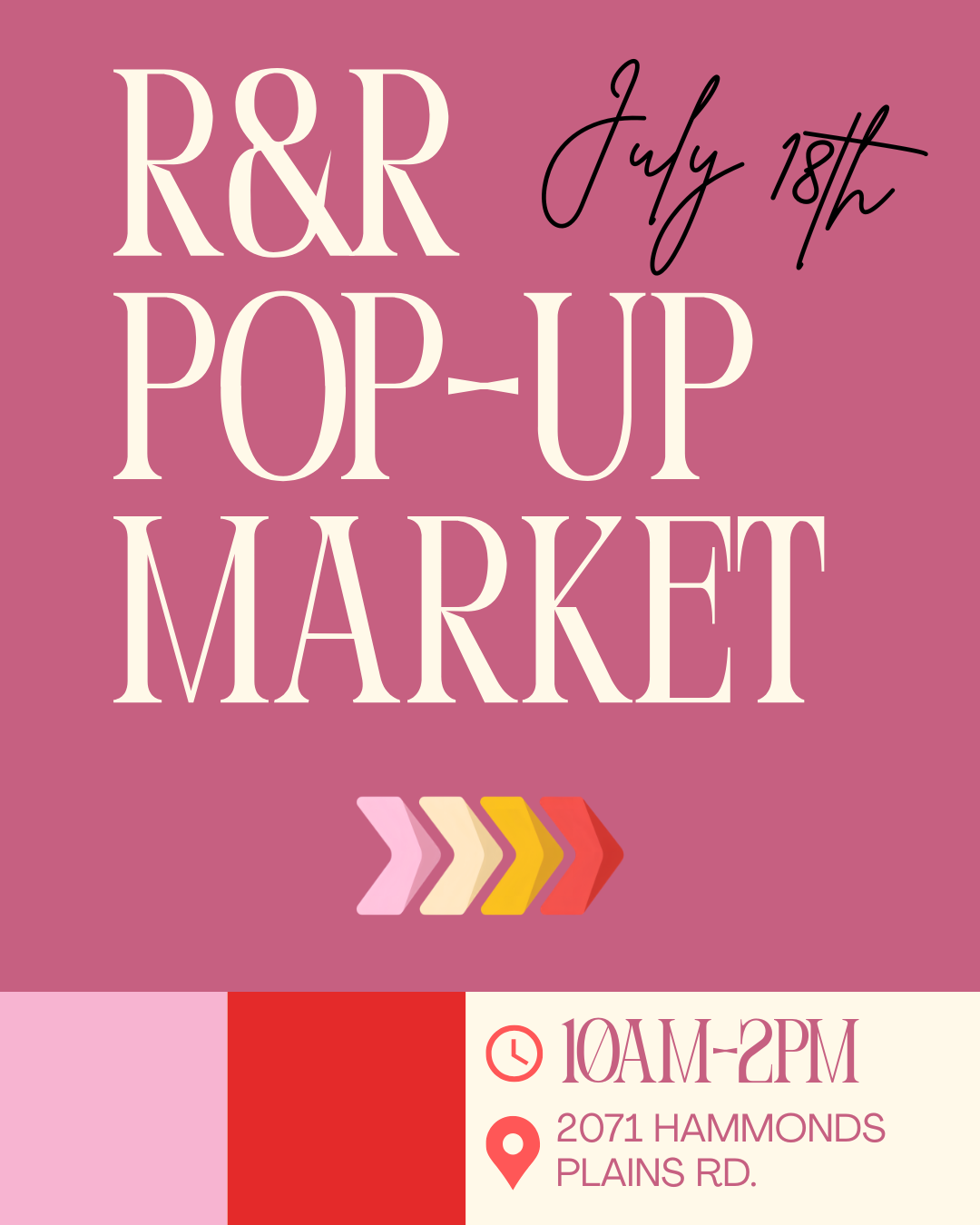 R&R Pop Up Market - July 18th
