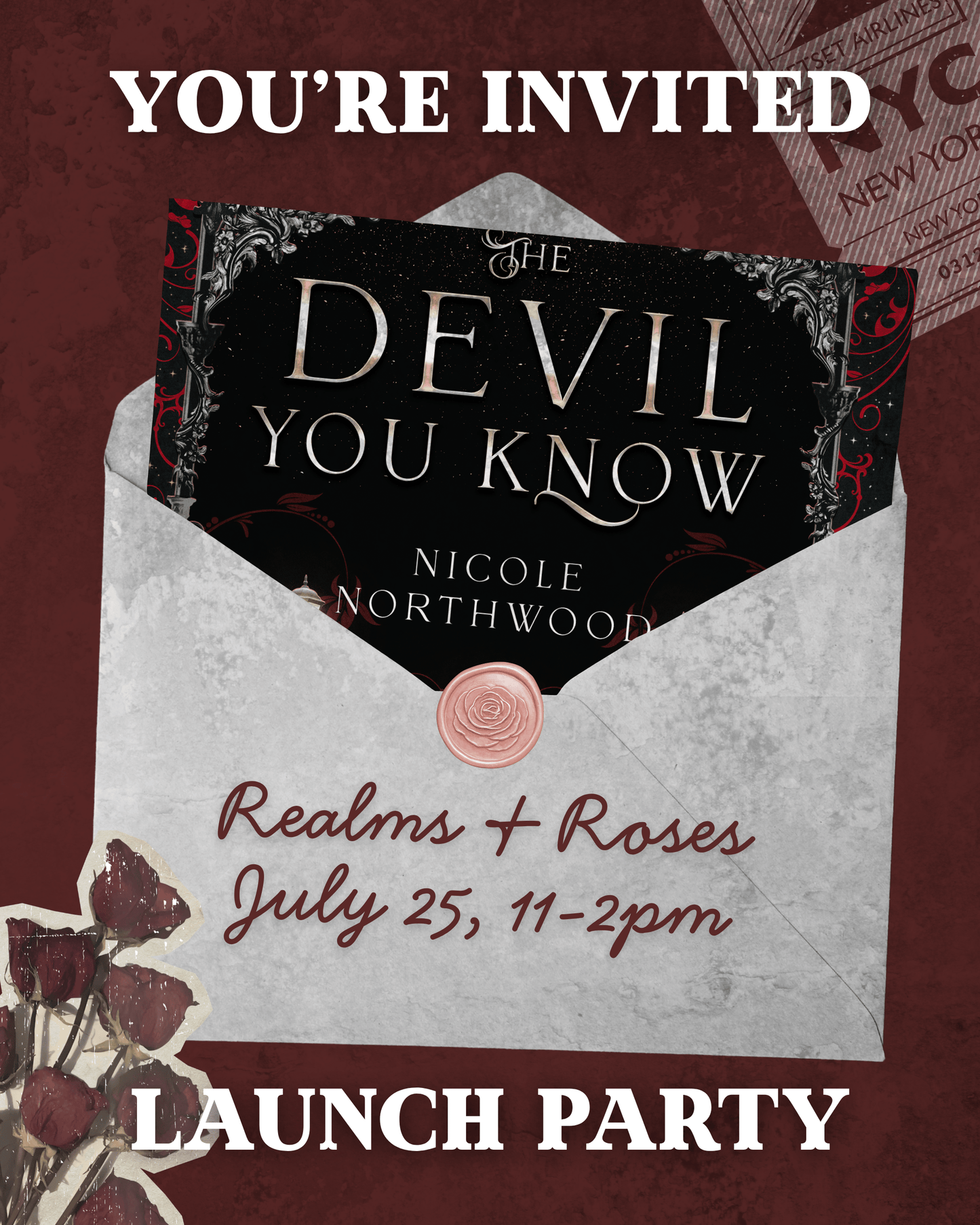 The Devil You Know by Nicole Northwood - Launch Party