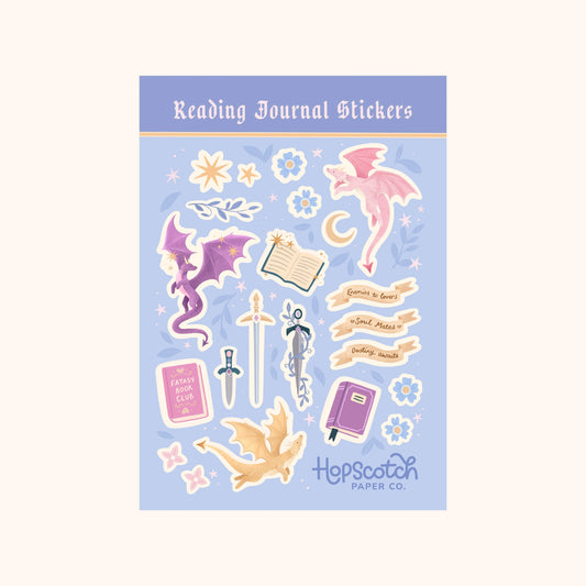 Whimsical Book Journal Stickers