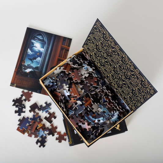 Night in the Archives Keepsake Puzzle - Fourth Wing