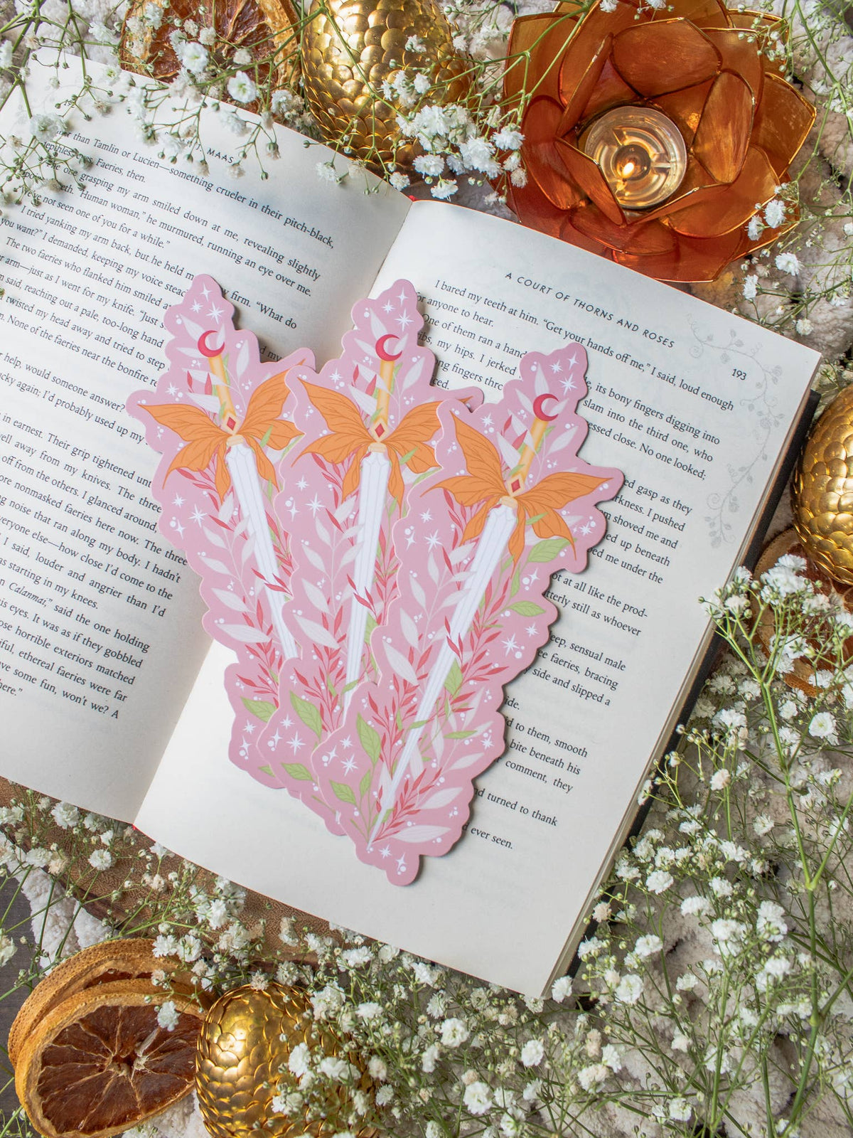 Pink Faerie Fantasy Sword Bookmark