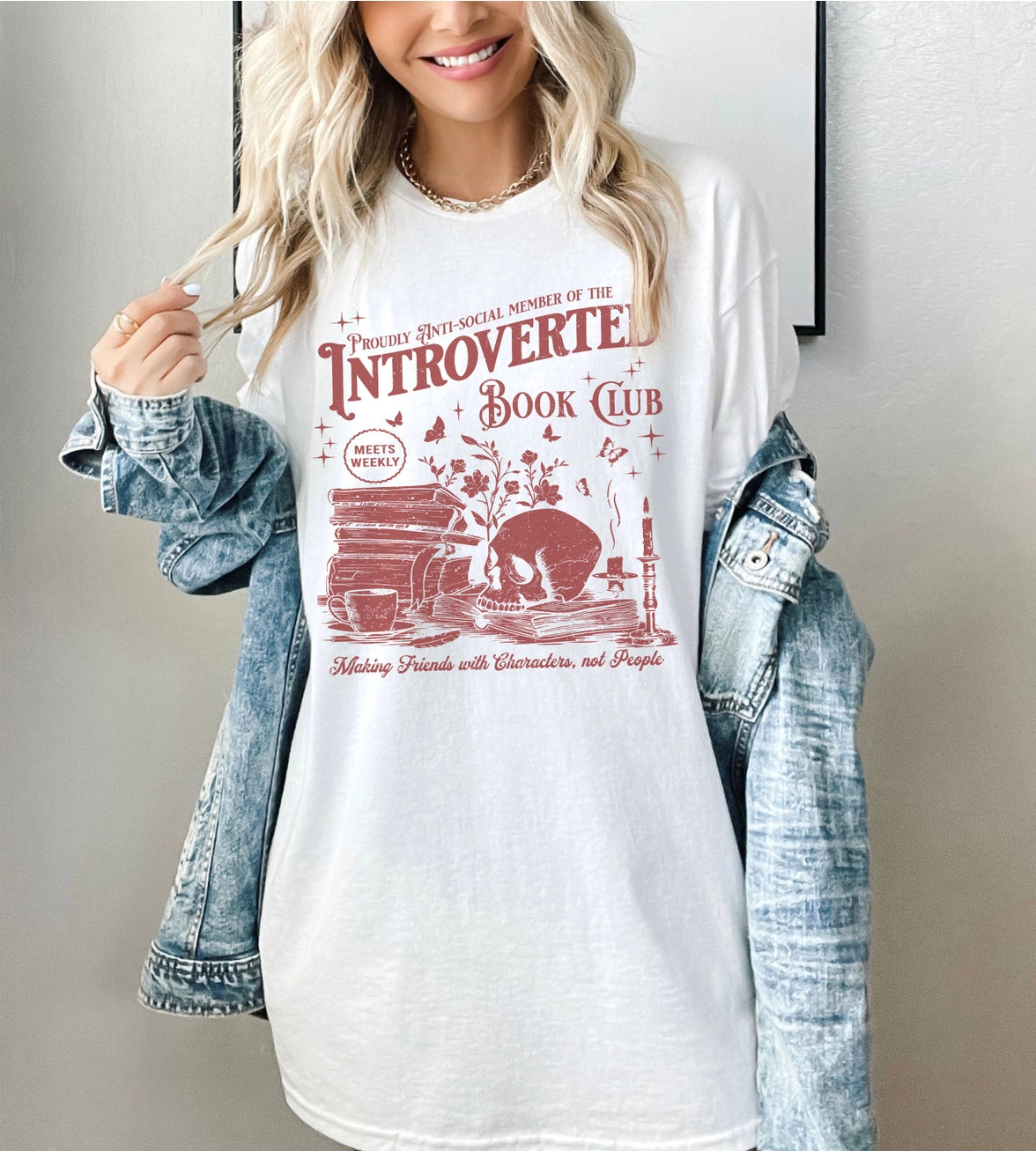 Proudly Anti-Social Member of the Introverted Book Club - T-Shirt