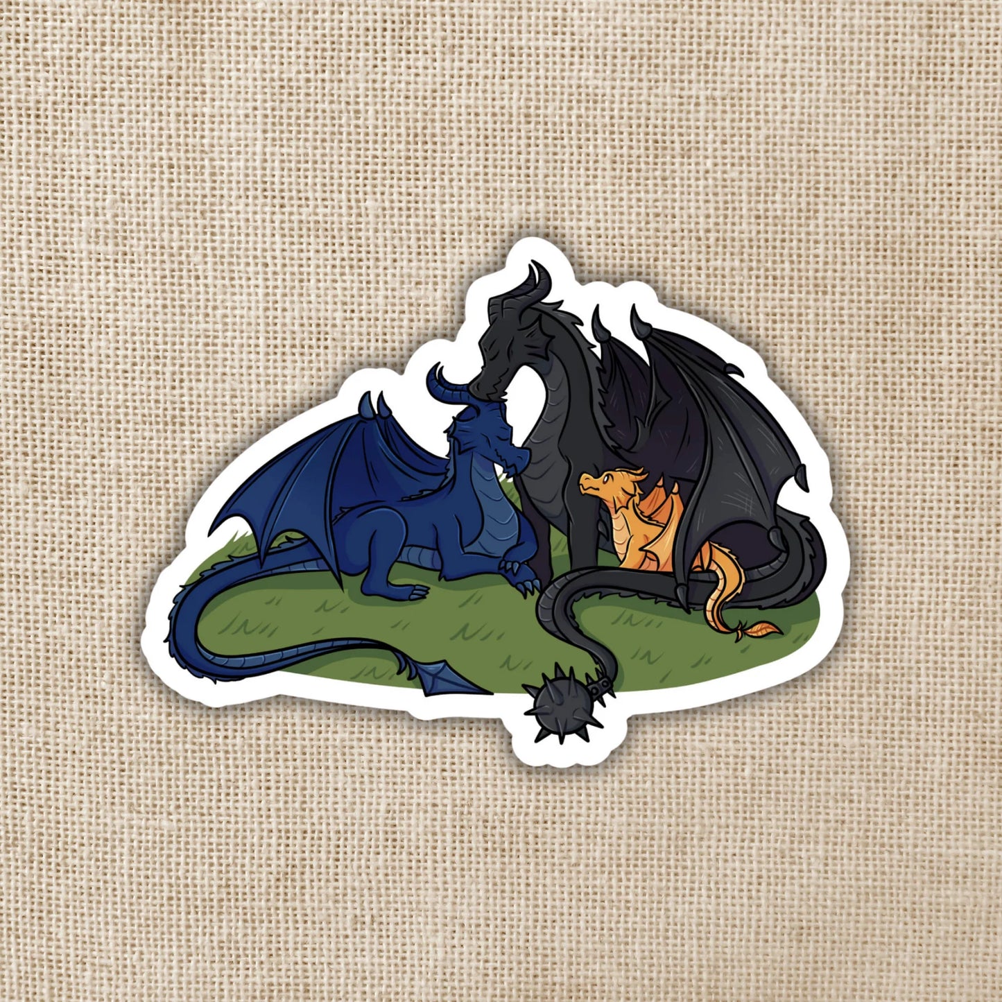 Dragon Trio (Vinyl Oversized Sticker)