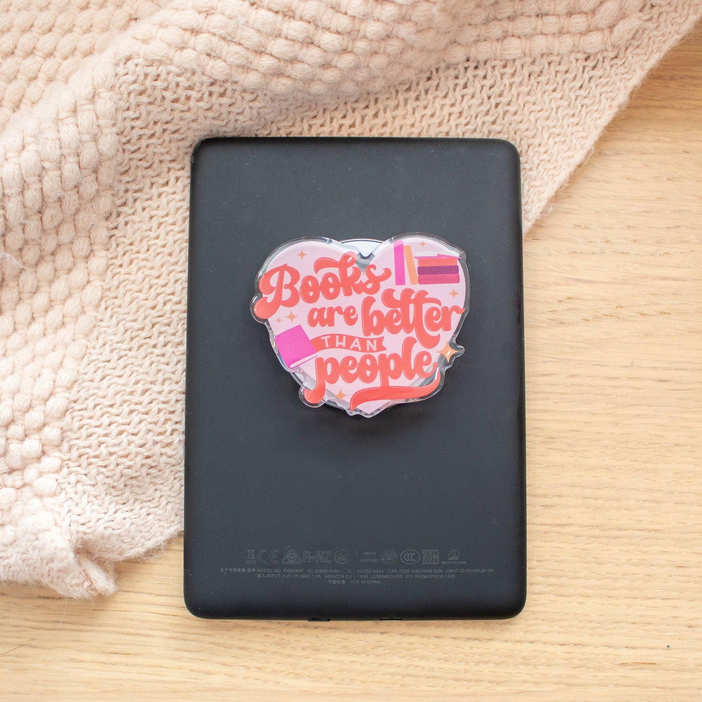 Books are Better than People (E-Reader/Phone Grip)