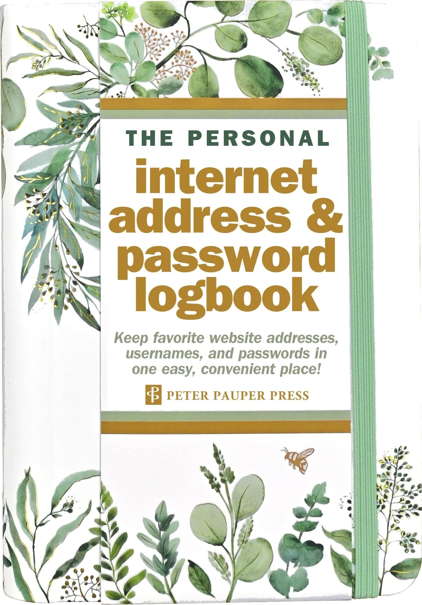The Personal Internet Address & Password Logbook - Eucalyptus