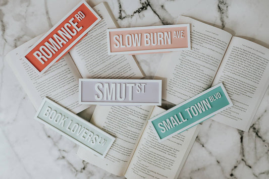Slow Burn Ave (Acrylic Shelf Sign w/stand)