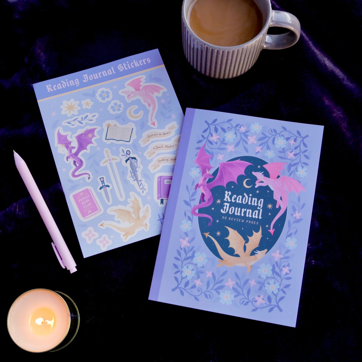 Whimsical Book Journal Stickers