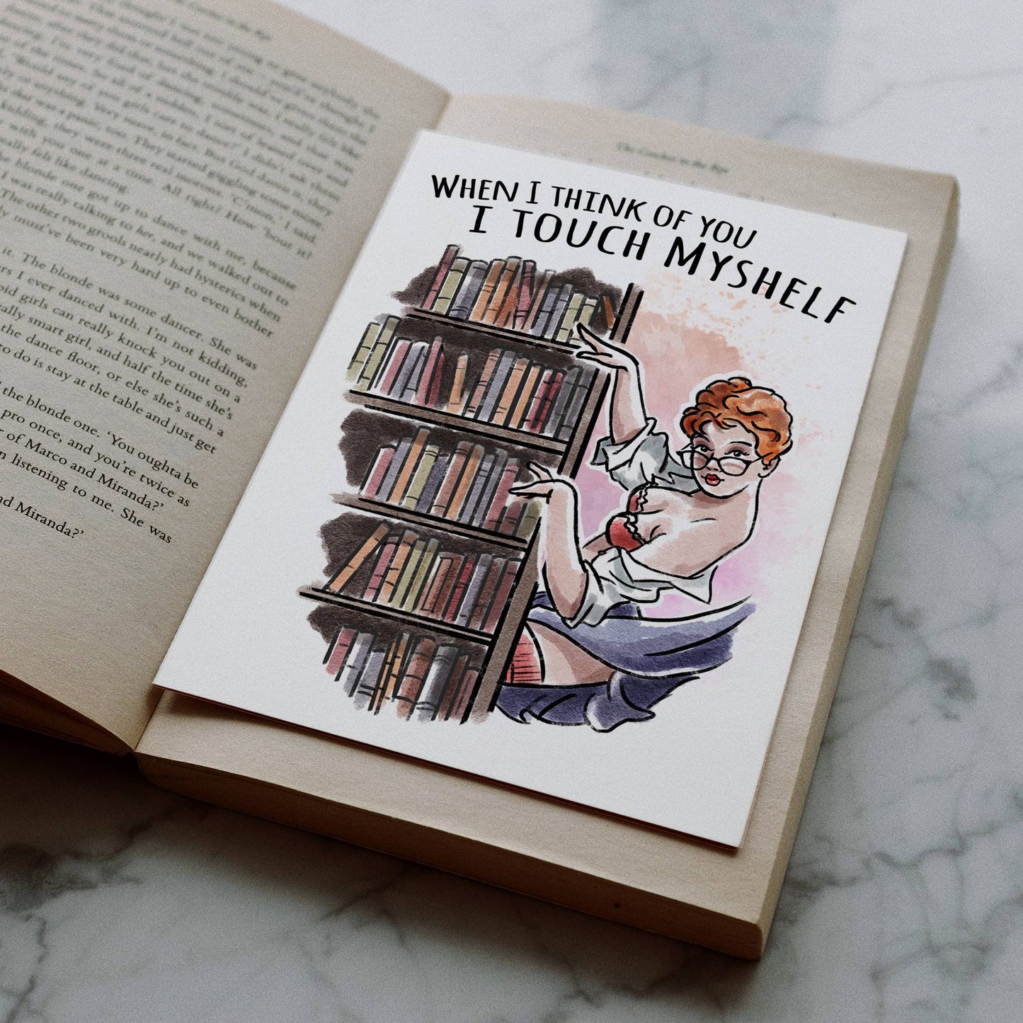 When I Think Of You I Touch Myshelf - Sexy Woman (Card)