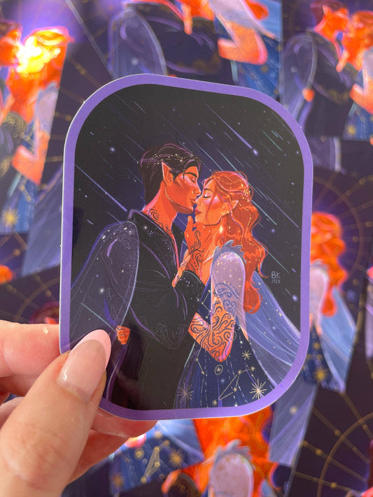 Feysand - Rhysand and Feyre (Glossy Vinyl Sticker)