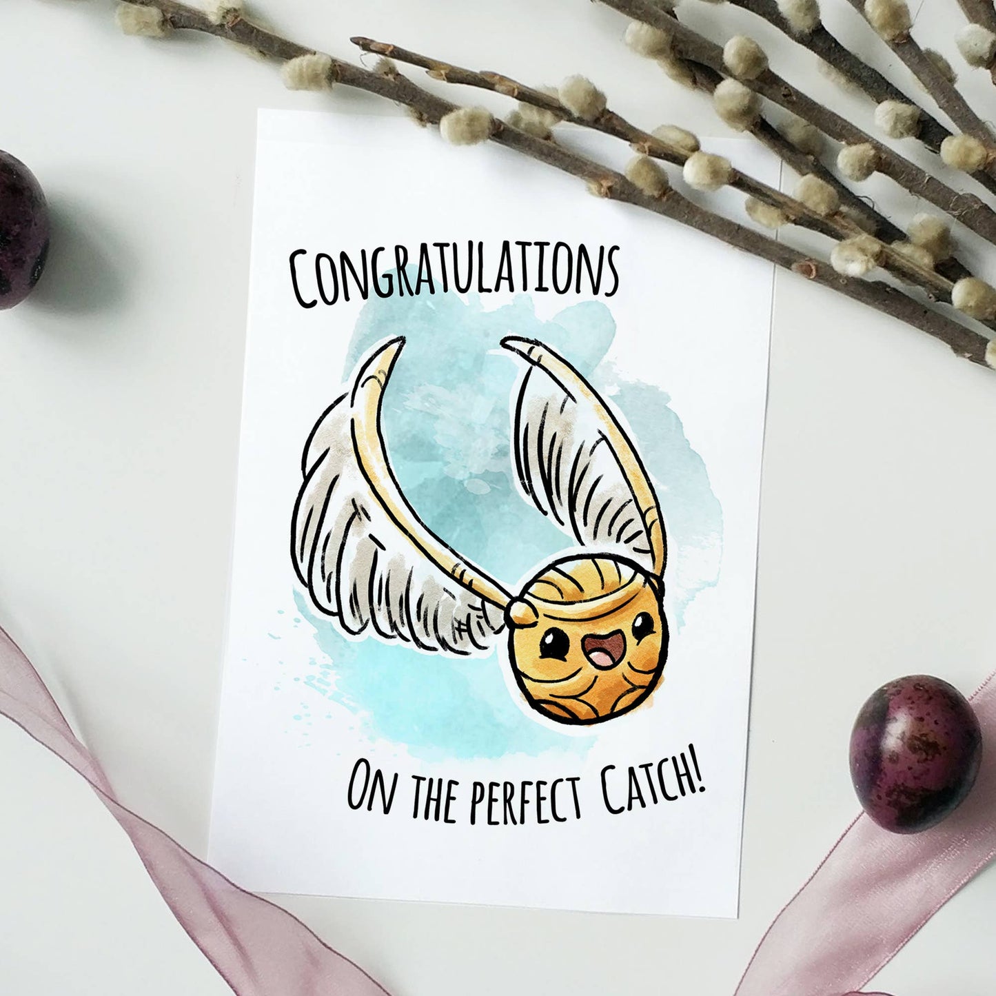 Congratulations on the Perfect Catch (Card)