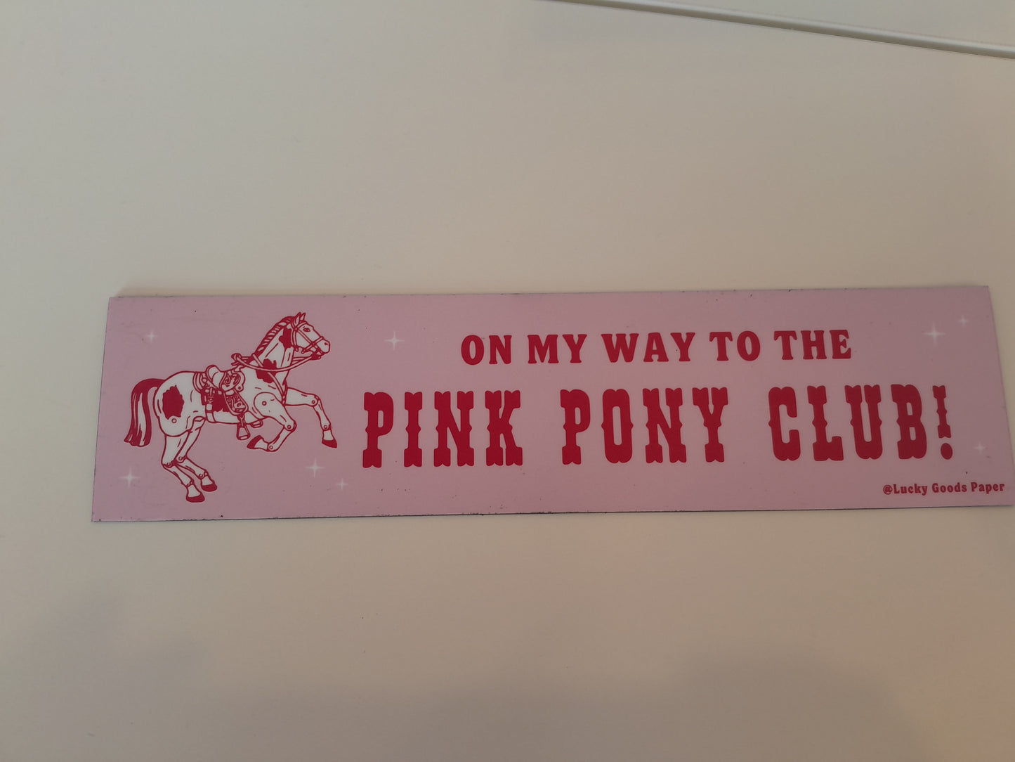 Lucky Goods Magnetic Bumper Sticker