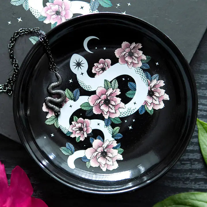 Floral Snake Trinket Dish