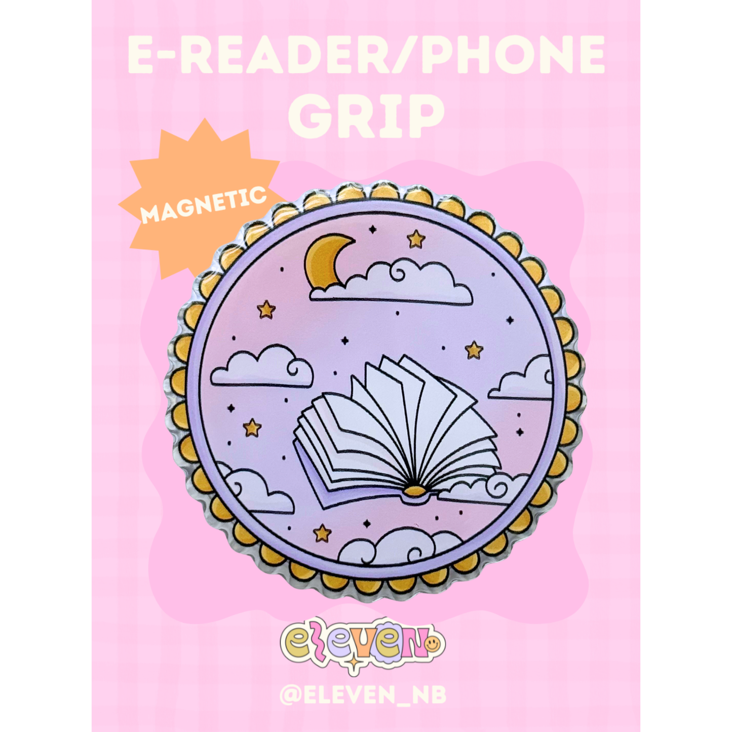 Fairy Tale - Book in Clouds (E-Reader/Phone Grip)