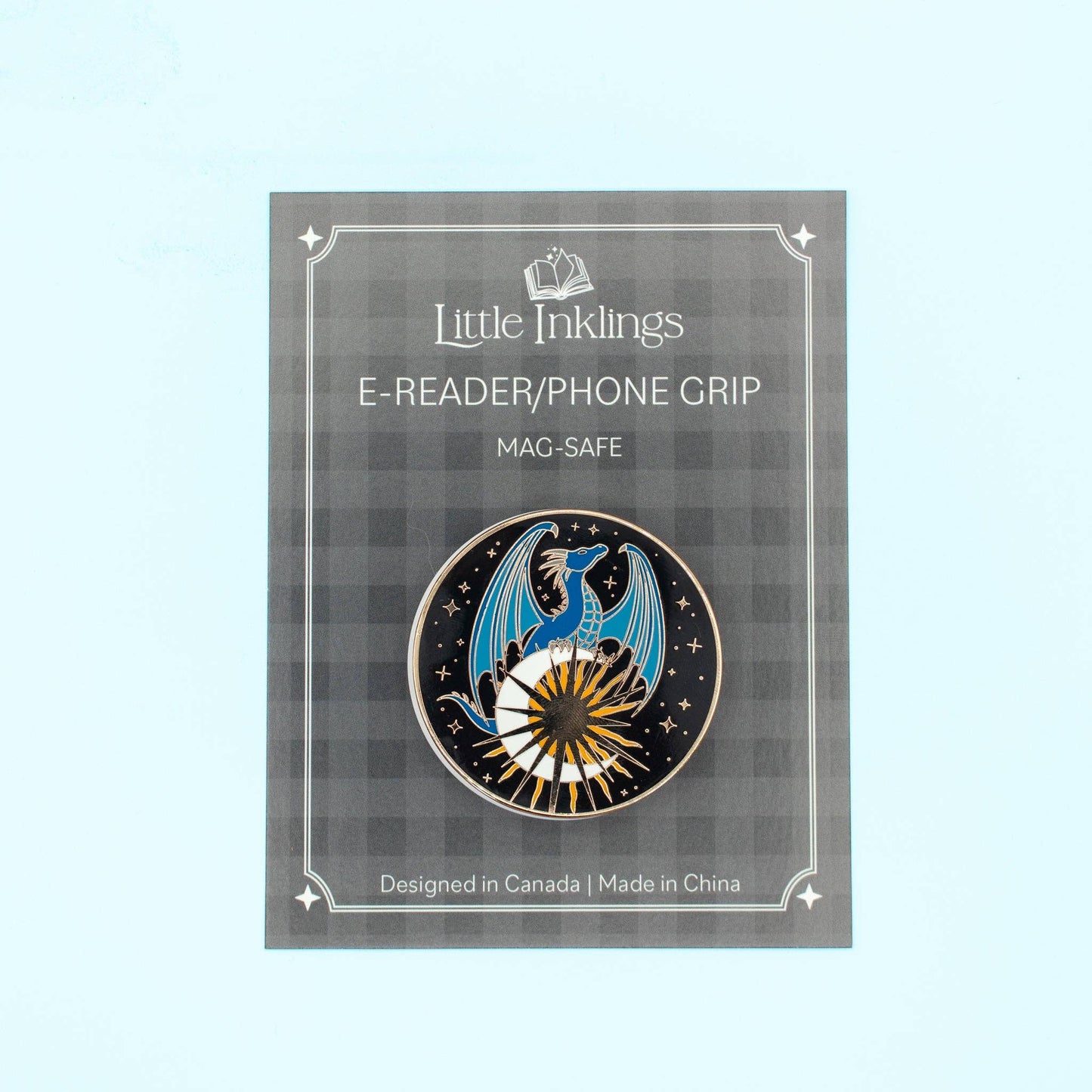 Majestic Dragon (E-Reader/Phone Grip) - Enamel