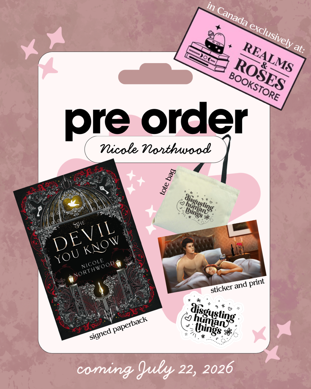 Pre-Order - The Devil You Know by Nicole Northwood (Paperback) SIGNED