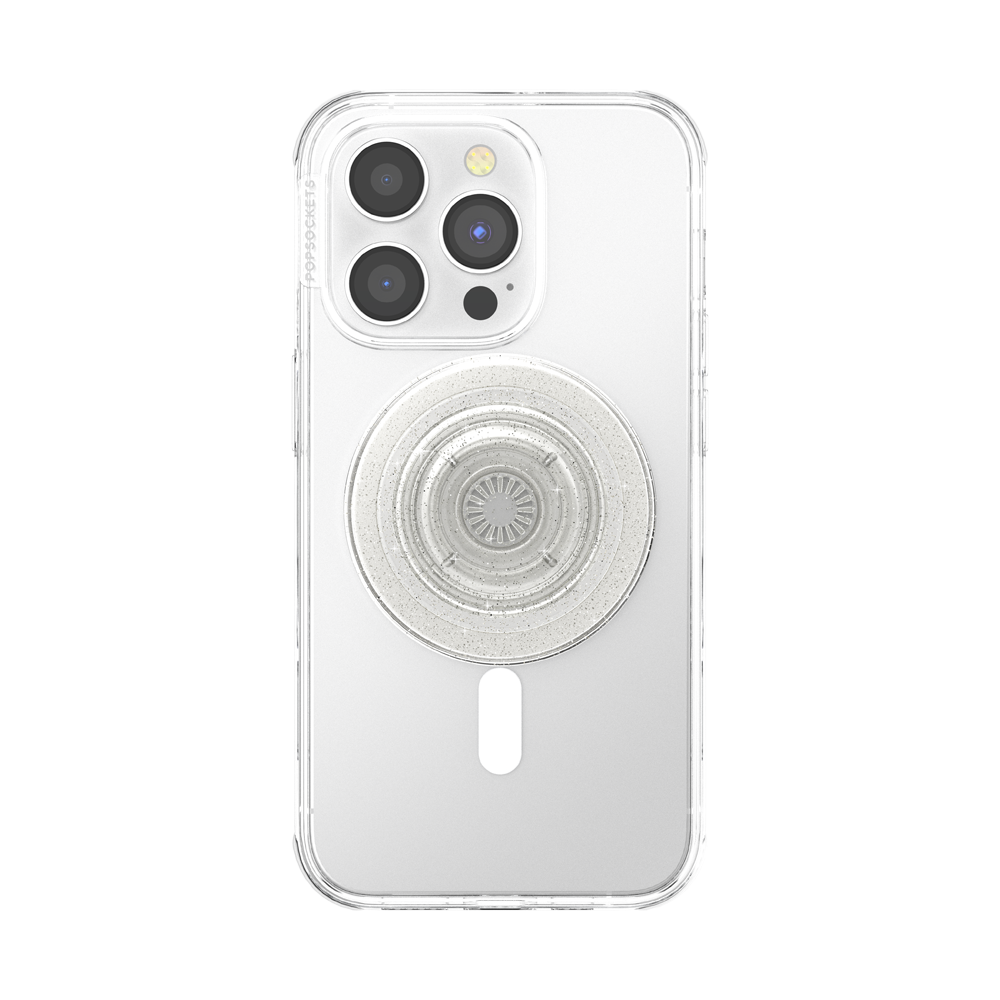 PopSockets MagSafe Phone Grip - Clear Glitter
