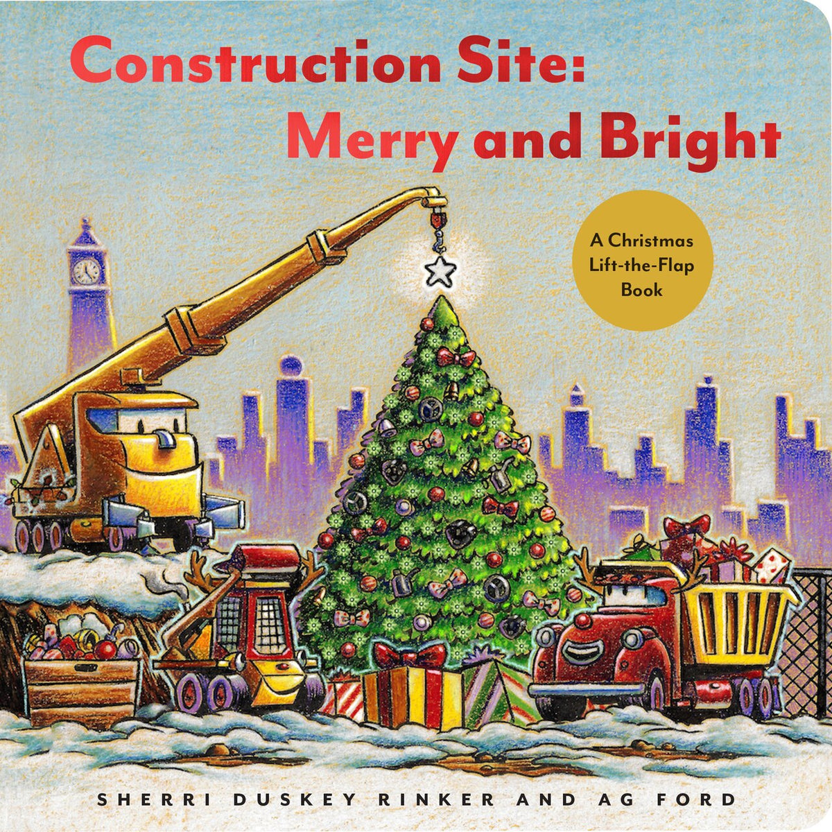 Construction Site Merry and Bright (Hardcover) by Sherri Duskey Rinker and AG Ford
