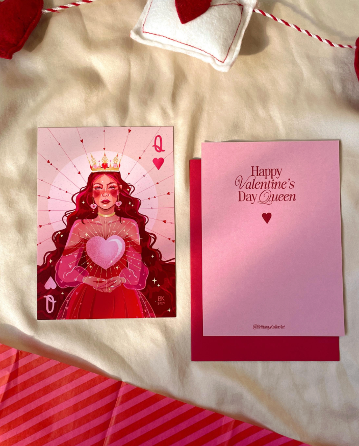 Queen of Hearts *Valentine's Greeting Card*