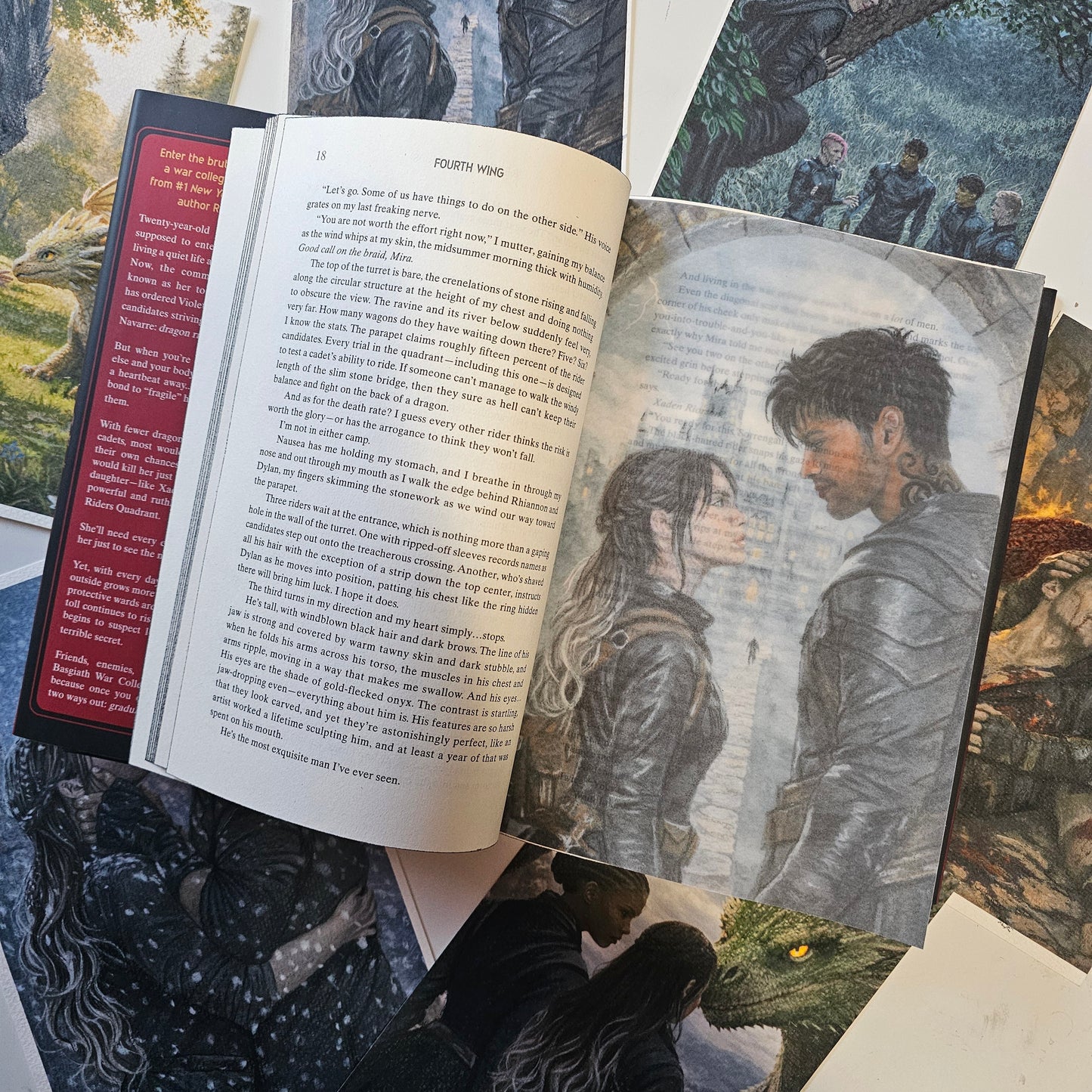 Fourth Wing Inspired Page Overlays (Fits Hardcover)