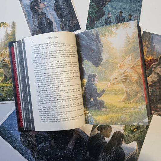 Fourth Wing Inspired Page Overlays (Fits Hardcover)