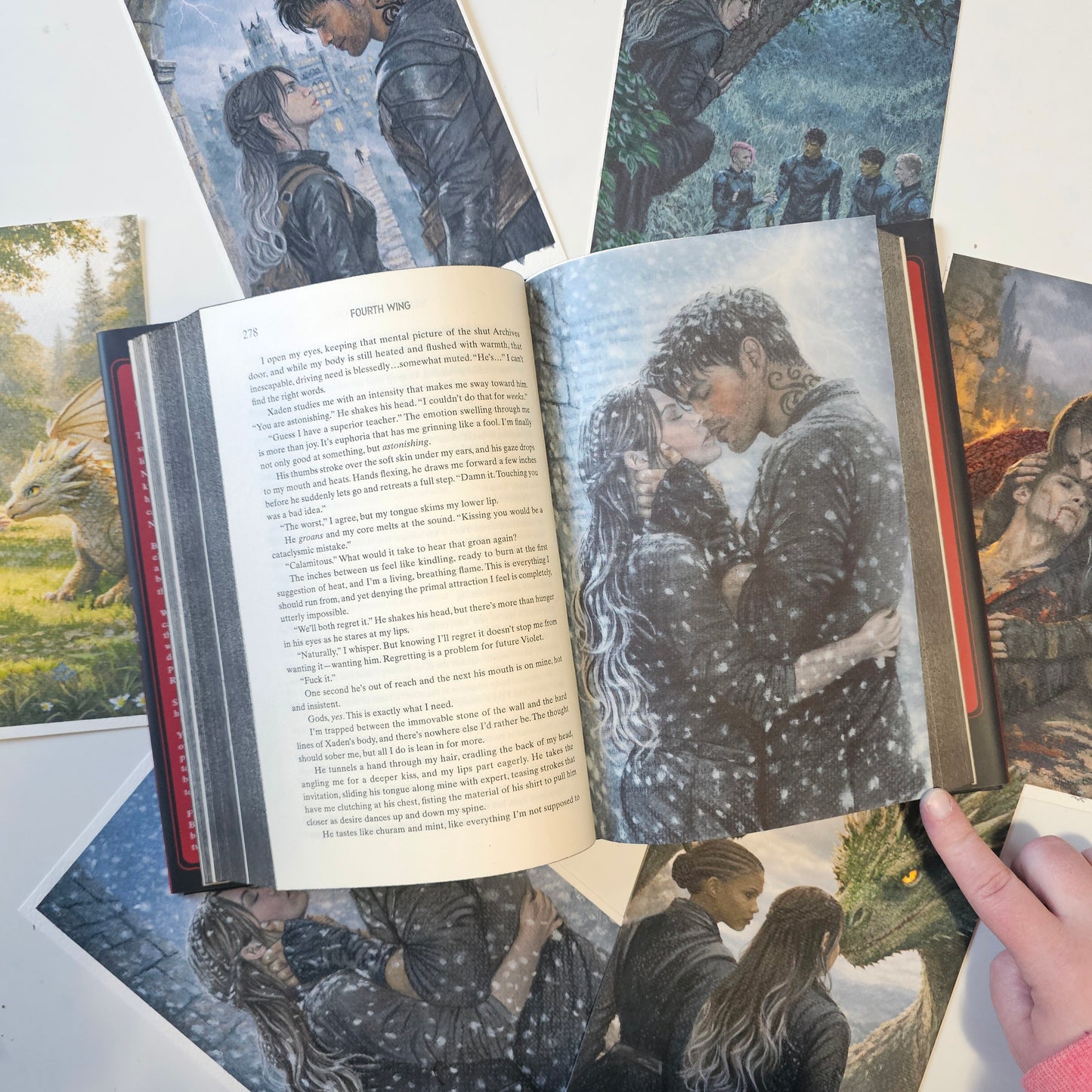 Fourth Wing Inspired Page Overlays (Fits Hardcover)