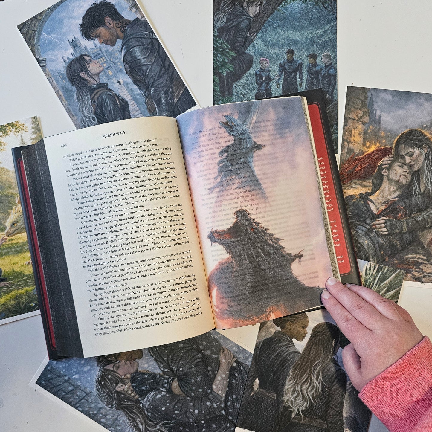Fourth Wing Inspired Page Overlays (Fits Hardcover)