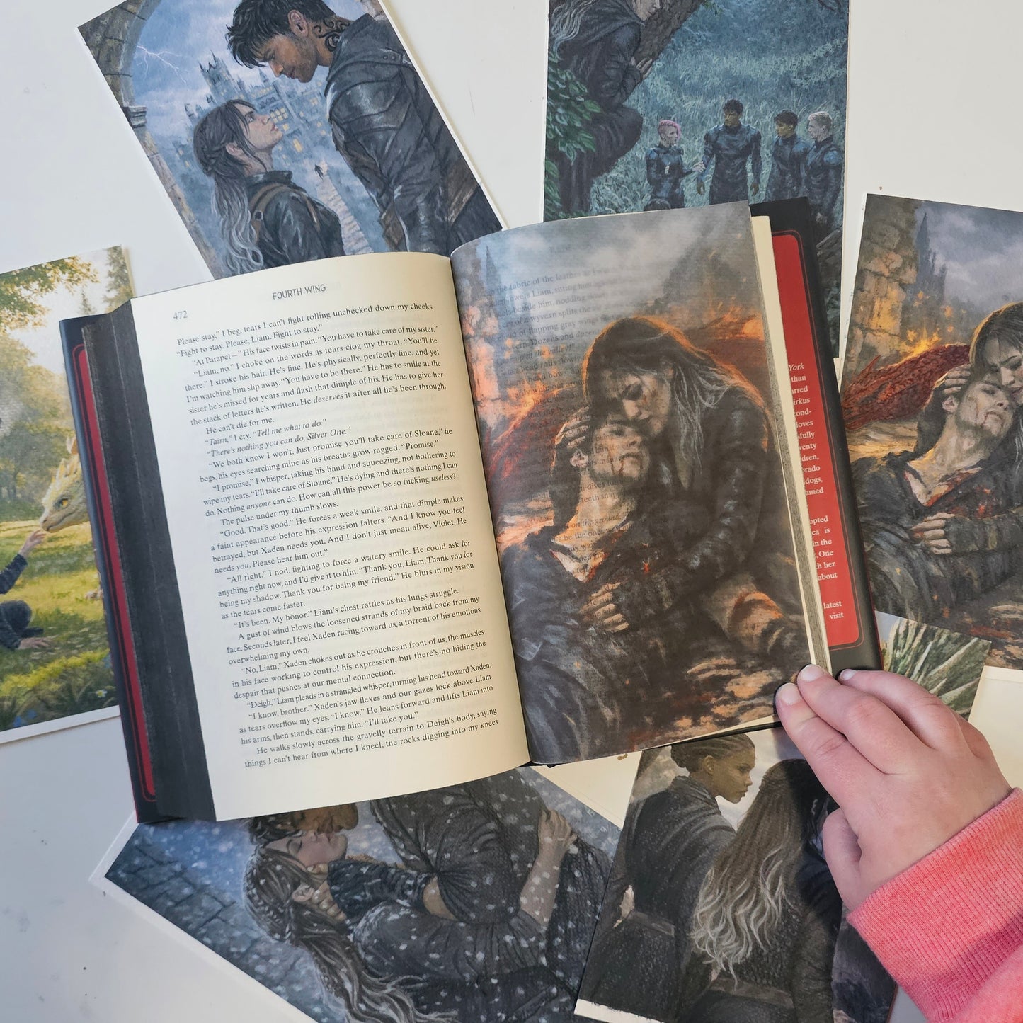 Fourth Wing Inspired Page Overlays (Fits Hardcover)