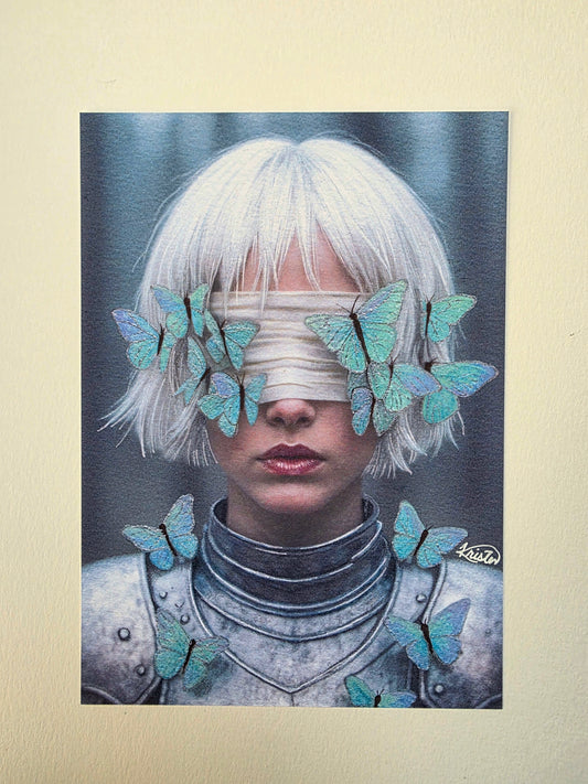 The Girl With The Moths - The Knight and the Moth Inspired (Art Print)