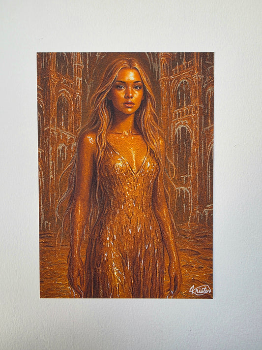 The Golden Girl - Plated Prisoner Inspired (Art Print)