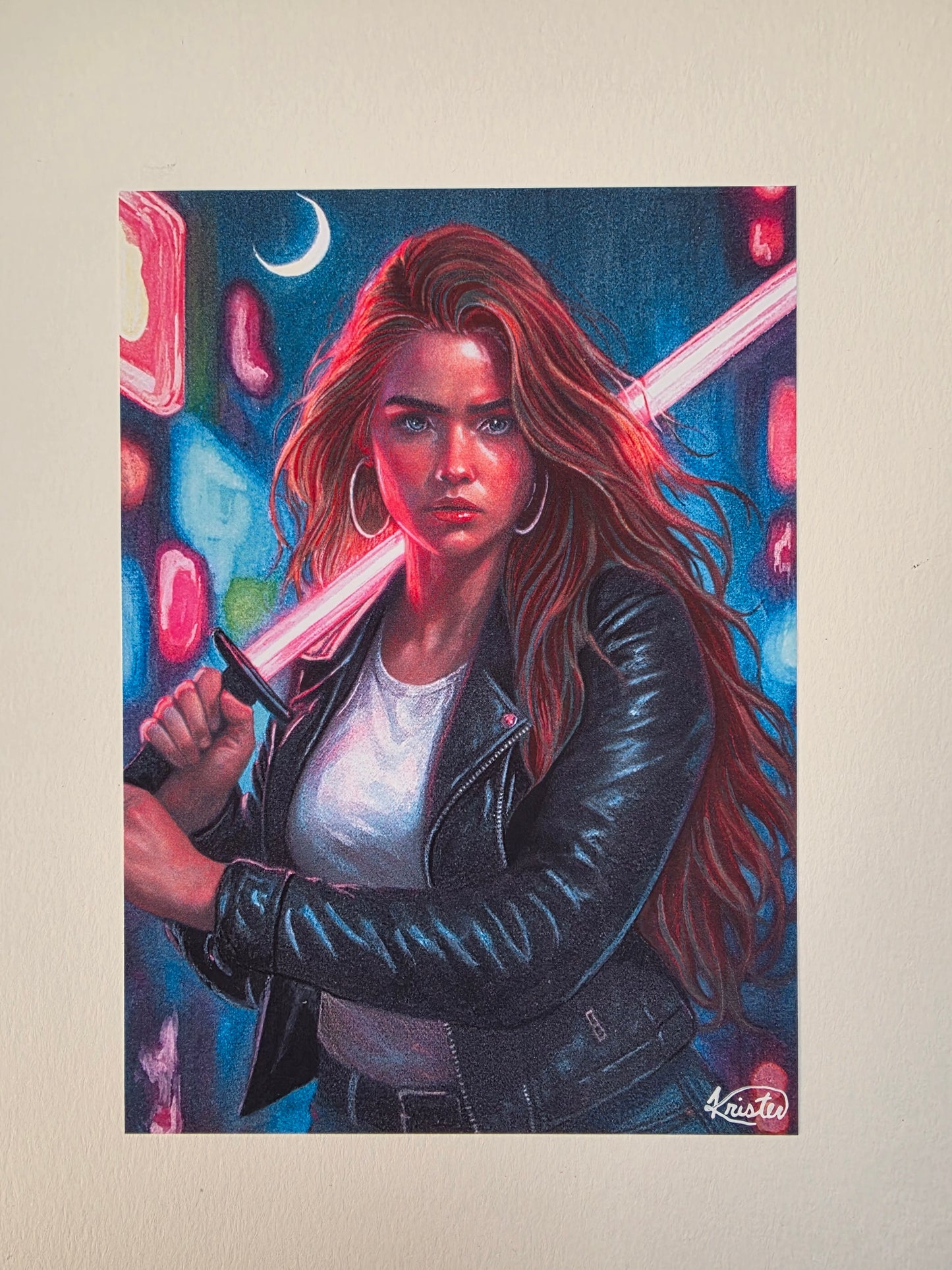 Laser Sword Girl - Crescent City Inspired (Art Print)