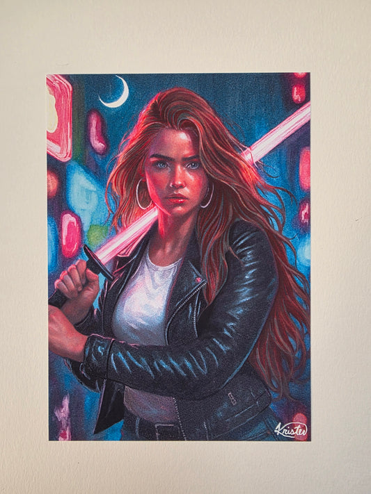 Laser Sword Girl - Crescent City Inspired (Art Print)