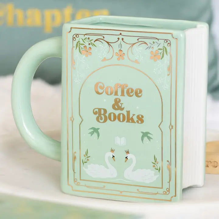 Coffee and Books Square Mug