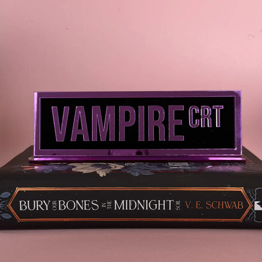 Vampire Crt Acrylic Shelf Sign