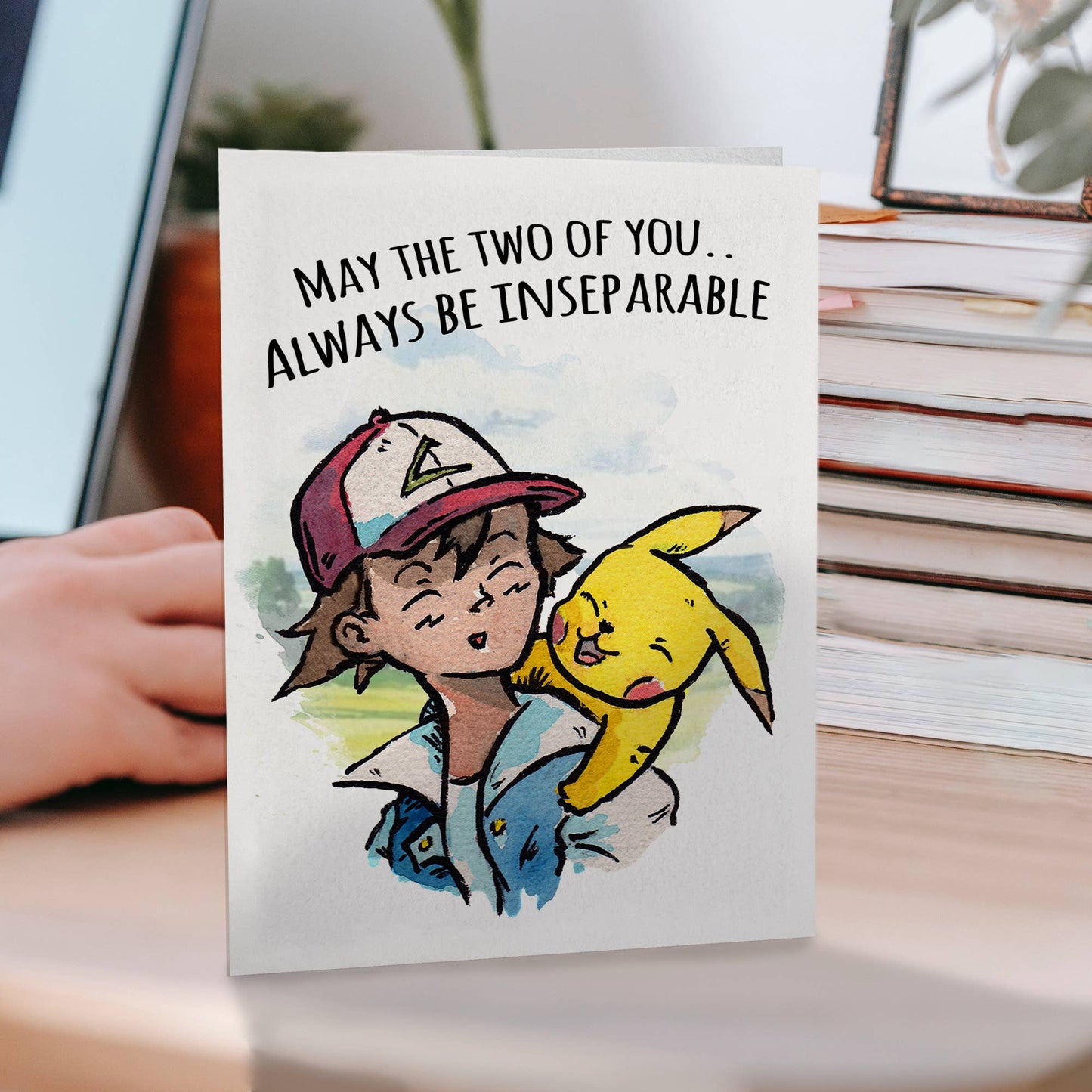 May The Two of You Always Be Inseparable - Pokemon/Pickachu Inspired (Card)