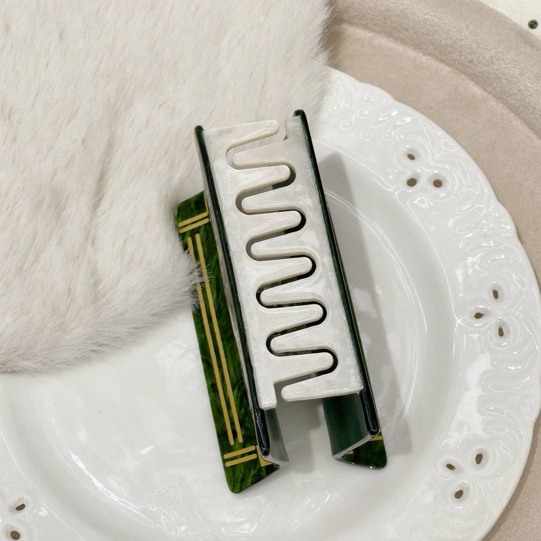 Christmas Book Acrylic Hair Claw Clip | Holiday Style