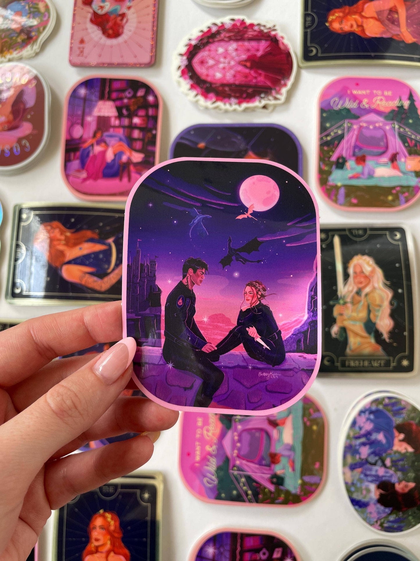 Fourth Wing - Violet & Xaden (Glossy Vinyl Sticker)